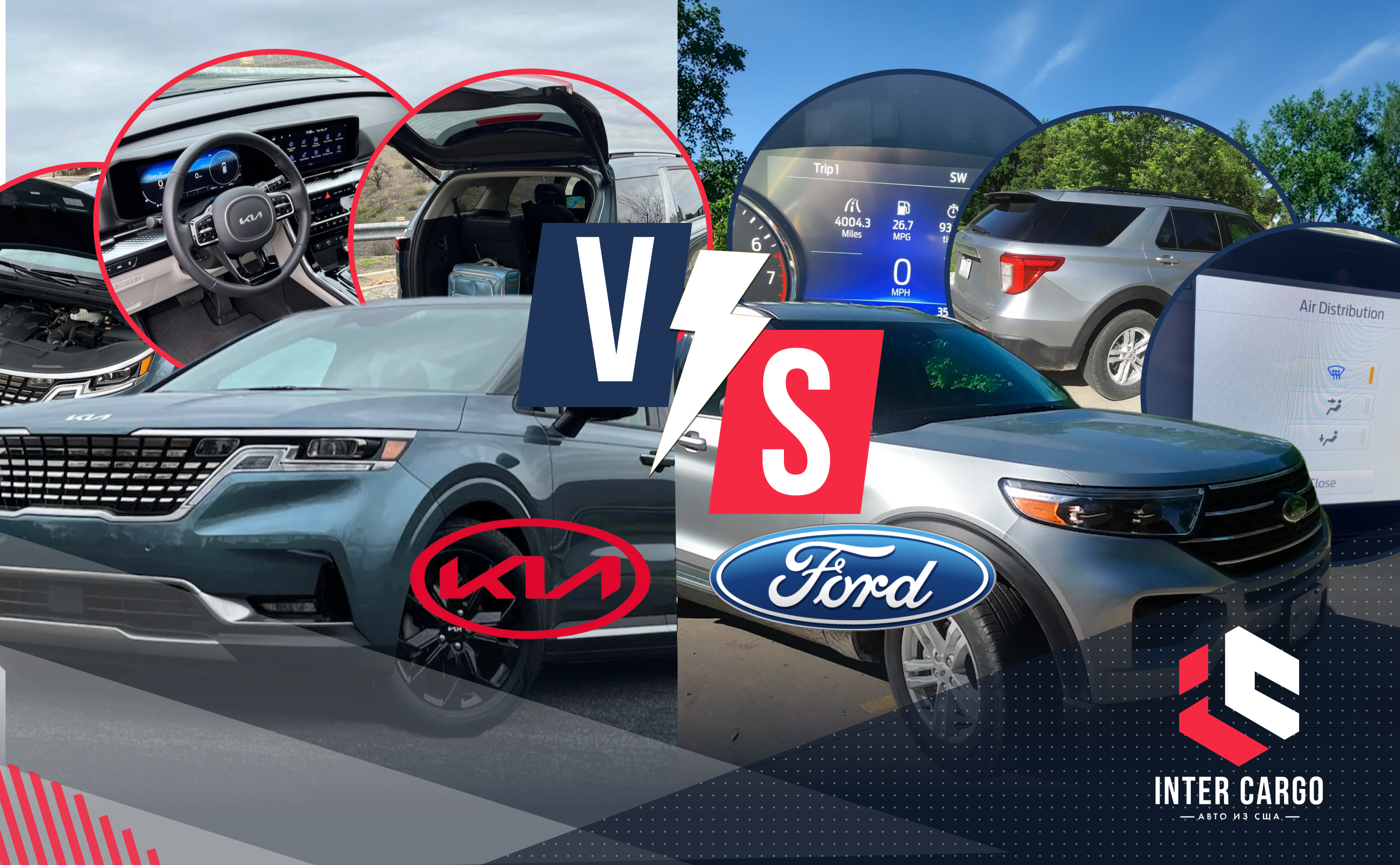 Kia Carnival vs Ford Explorer: кто в семье главный?