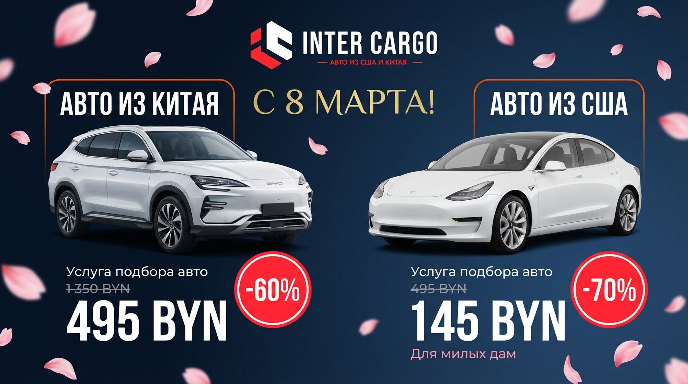 Акция к 8 Марта от Intercargo